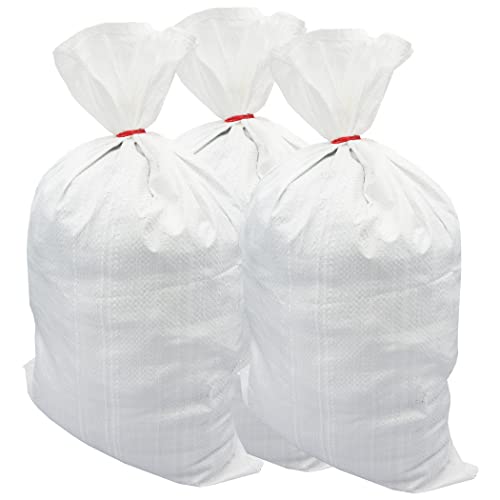 50er Set PP Sacke Getreidesäcke Gewebesäcke Transportsäcke Sandsäcke PP-Säcke 50x80cm 25kg Weiß von Roban Fashion