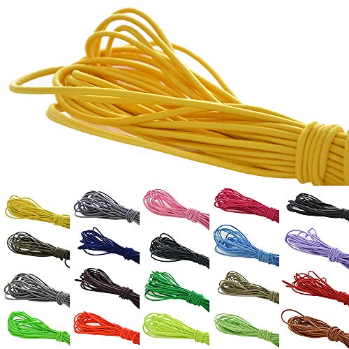Roban Fashion 10 m elastische Gummikordel 3mm Gummischnur Elastische Kordel Hutgummi Auswahll aus 32 Farben,Gelb Roban Fashion 10 m elastische Gummikordel 3mm Gummischnur Elastische Kordel Hutgummi Auswahll aus 32 Farben,Gelb von Roban Fashion