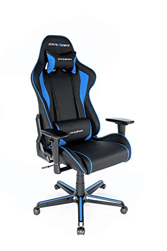 DX Racer Gaming Stuhl Original Formular F08-NB Series, Gamingstuhl Schwarz-Blau, 3-D Armlehne mit Aluminium Drehkreuz, DX Racer Original Robas Lund von Robas Lund