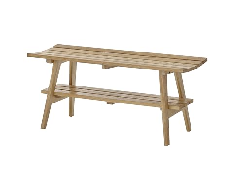 Robas Lund, Sitz-/Garderobenbank BANTRY, Eiche massiv, Natur geölt, V-Form mit Ablage, B/H/T: 100/45/36 cm Robas Lund, Sitz-/Garderobenbank BANTRY, Eiche massiv, Natur geölt, V-Form mit Ablage, B/H/T: 100/45/36 cm von Robas Lund