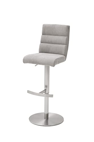 Robas Lund Barhocker Eisgrau Stoffbezug drehbar 360°, Barstuhl höhenverstellbar, Giulia B Robas Lund Barhocker Eisgrau Stoffbezug drehbar 360°, Barstuhl höhenverstellbar, Giulia B von Robas Lund
