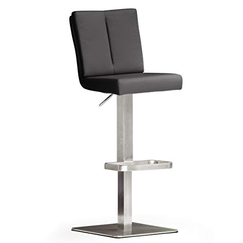 Robas Lund Barhocker Schwarz mit Lehne Barstuhl drehbar 180 Grad, Hocker höhenverstellbar, PU BRU.NI Robas Lund Barhocker Schwarz mit Lehne Barstuhl drehbar 180 Grad, Hocker höhenverstellbar, PU BRU.NI von Robas Lund