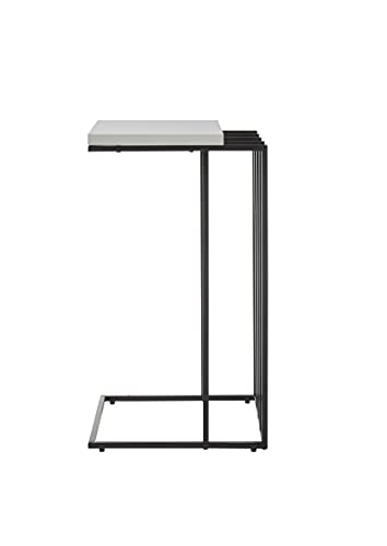 Robas Lund Couchtisch Beistelltisch mit Ablage weiß, BxHxT 40x70x35 cm von Robas Lund