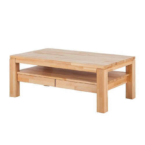 Robas Lund Couchtisch Massivholz Wohnzimmertisch Kernbuche, Gordon, BxHxT 115 x 70 x 45 cm von Robas Lund