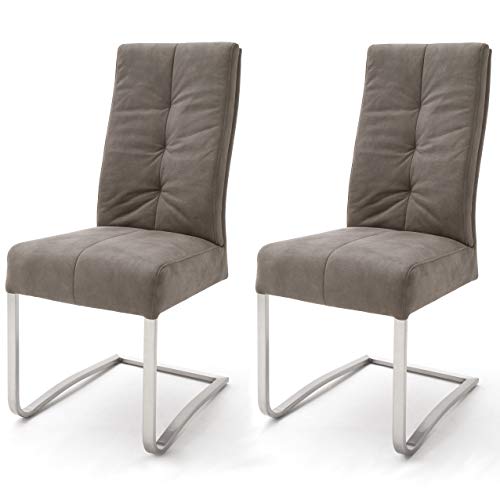 Robas Lund Esszimmerstühle 2er Set Sand, Schwingstuhl Esszimmerstuhl mit Taschenfederkern, Stuhl Salva 1 Robas Lund Esszimmerstühle 2er Set Sand, Schwingstuhl Esszimmerstuhl mit Taschenfederkern, Stuhl Salva 1 von Robas Lund