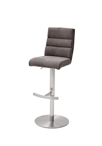 Robas Lund Barhocker Braun Stoffbezug drehbar 360°, Barstuhl höhenverstellbar, Giulia B von Robas Lund