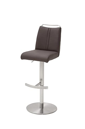 Robas Lund Barhocker Braun Nubuklederoptik drehbar 360°, Barstuhl höhenverstellbar, Giulia A Robas Lund Barhocker Braun Nubuklederoptik drehbar 360°, Barstuhl höhenverstellbar, Giulia A von Robas Lund