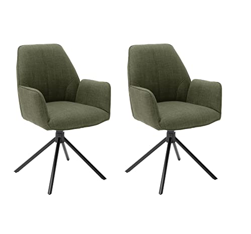 Robas Lund PEMBA Esszimmerstühle Set, Olive, 59x88x63 von Robas Lund