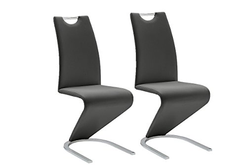 Robas Lund Esszimmerstühle 2er Set Schwingstuhl Schwarz, Esszimmerstuhl Stuhl Amado, 62.0 x 45.0 x 102.0 cm Robas Lund Esszimmerstühle 2er Set Schwingstuhl Schwarz, Esszimmerstuhl Stuhl Amado, 62.0 x 45.0 x 102.0 cm von Robas Lund
