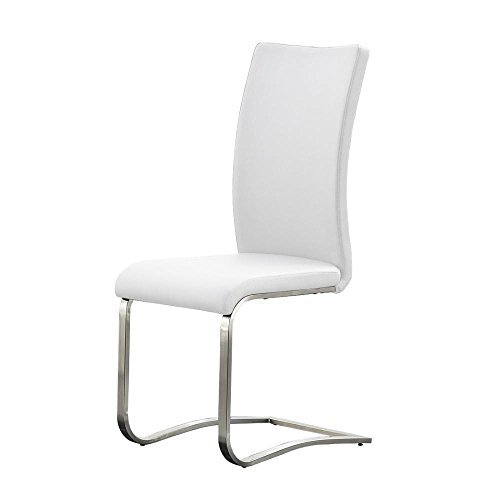 Robas Lund Esszimmerstuhl 2-er Set weiß, Stuhl belastbar bis 130 kg, mit Kunstlederbezug, Gestell Edelstahl Robas Lund Esszimmerstuhl 2-er Set weiß, Stuhl belastbar bis 130 kg, mit Kunstlederbezug, Gestell Edelstahl von Robas Lund