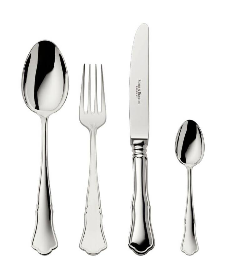 4 tlg. Garnitur Alt Chippendale 150 g versilbert von Robbe & Berking