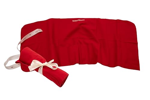 Robbe & Berking Bestecktasche aus Stoff. Aufbewahrung für versilberte und Silberne Bestecke. Schützt Silberbesteck vor Kratzern und kann das Anlaufen verhindern. (12 Menülöffel) von Robbe & Berking