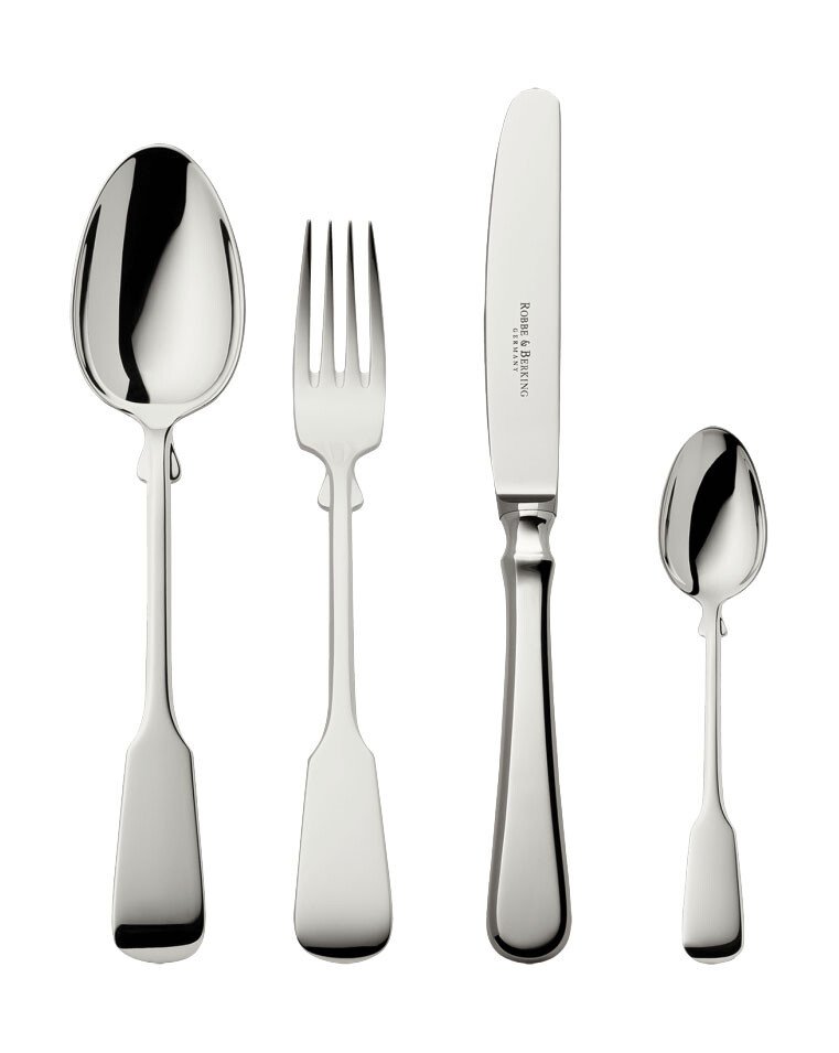 Menübesteck-Set 4-tlg. Spaten 150 g versilbert von Robbe & Berking