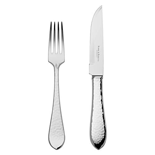 Robbe & Berking Martelé 2 TLG. Steakbesteck (150 g massiv versilbert) von Robbe & Berking