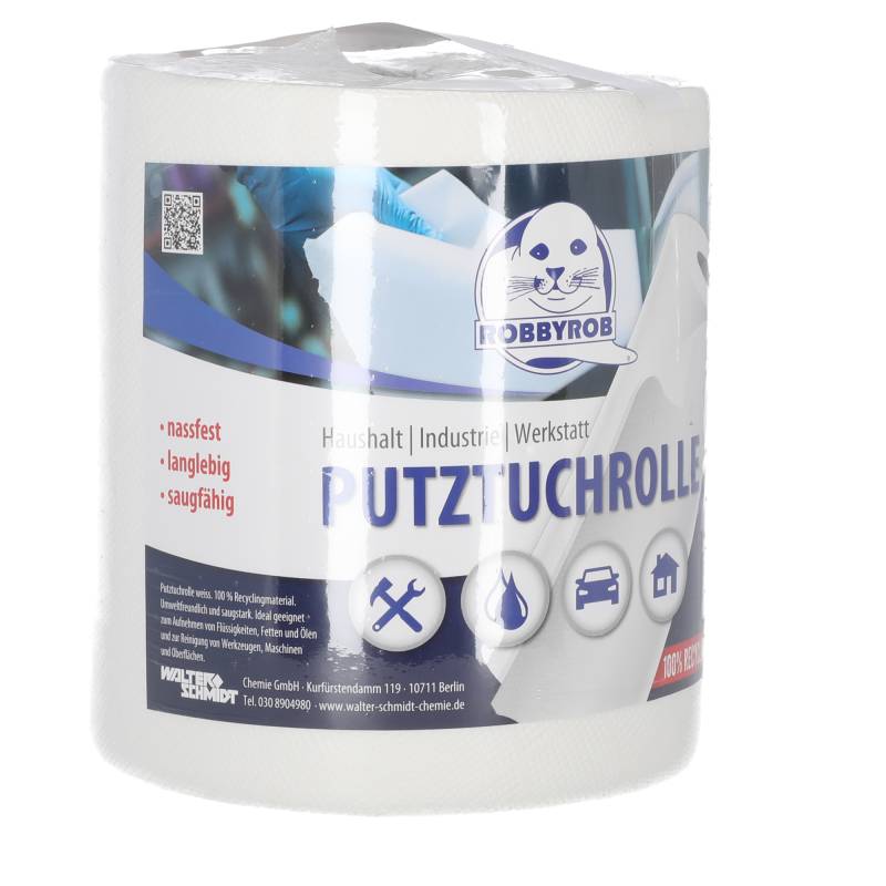 Robbyrob Putztuchrolle weiß 3-lagig 400 Blatt Robbyrob Putztuchrolle weiß 3-lagig 400 Blatt von Robbyrob