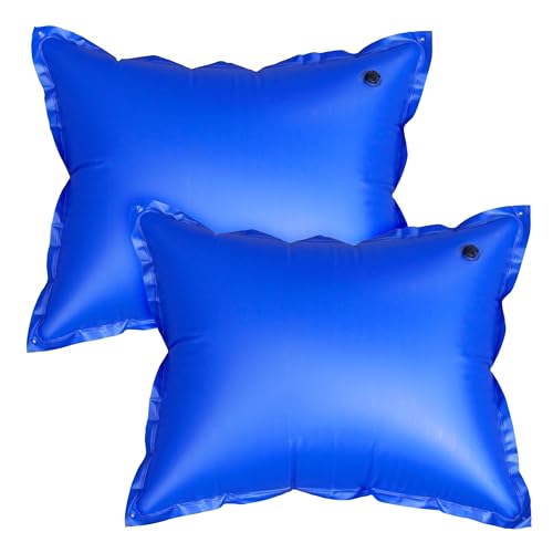 Robelle Premium-Pool-Kissen zum Überwintern von oberirdischen Pools, Premium-Doppelnähte, 42 mm Dickes Vinyl, einfach zu bedienendes Boston-Ventil, 4 verstärkte Ösen, 15,2 m Seil, 1,2 m x 1,5 m, 2 Robelle Premium-Pool-Kissen zum Überwintern von oberirdischen Pools, Premium-Doppelnähte, 42 mm Dickes Vinyl, einfach zu bedienendes Boston-Ventil, 4 verstärkte Ösen, 15,2 m Seil, 1,2 m x 1,5 m, 2 von Robelle