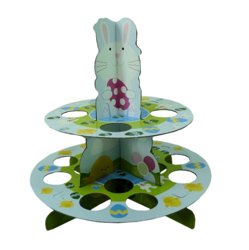 Robelli PMS Eier-/Kuchenständer, 2-stöckig, 25,4 x 25,4 cm, 24 Stück von Robelli