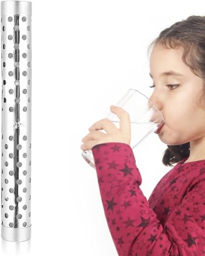 Roberee Alkalische Wasser Stick, Tragbar Edelstahl Wasserstoff Alkalischer Wasser Stick PH Wasserstoff Negative Ionisator Filter Ion Ionizer Purifier Ionizer Mineralien Zauberstab für Wasser Reinigen von Roberee