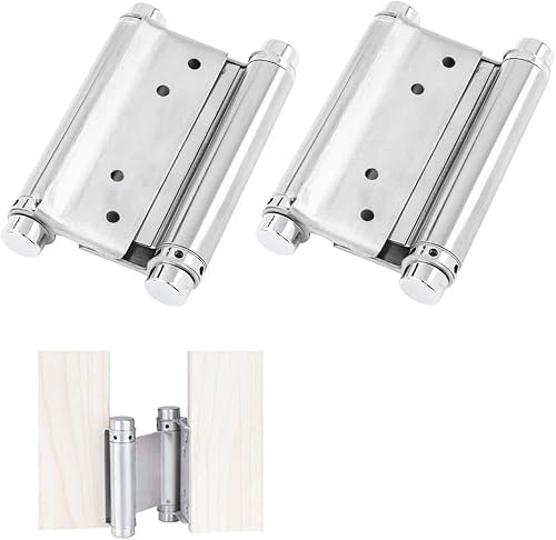 Hinge-2Pcs 3 '' Zoll Double Action Spring Hinge Saloon Cafe Tür Schwingtür von Roberee