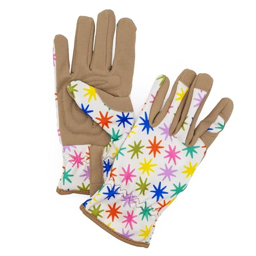 Robert Frederick Damen Gartenhandschuhe - Twinkle Design - Einheitsgröße - gepolstert mit elastischen Bündchen von Robert Frederick