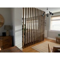 Hölzerne Wandtrennwand | Raumteiler-Set Zum Selbermachen Vom Boden Bis Zur Decke Reichende Holzlatten The Georgina von RobertRoseCarpentry