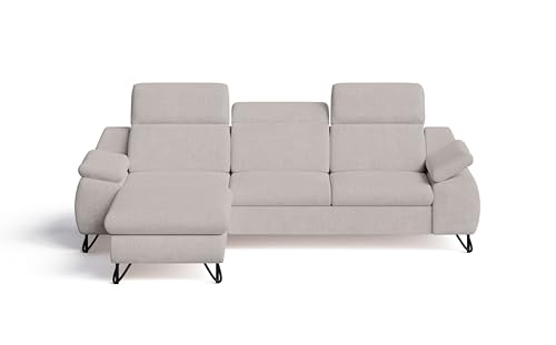 Robin Inspire Couch L Form Links Eckcouch Mit Schlaffunktion 265 x 175 x 90 cm Ecksofa mit Bettkasten Kopfstützen Armlehnen Chenille Stoff Leinenoptik Ecru Iverto Robin Inspire Couch L Form Links Eckcouch Mit Schlaffunktion 265 x 175 x 90 cm Ecksofa mit Bettkasten Kopfstützen Armlehnen Chenille Stoff Leinenoptik Ecru Iverto von Robin Inspire