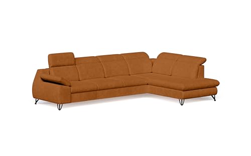 Robin Inspire Couch L Form Rechts Eckcouch Mit Schlaffunktion 325 x 207 x 90 cm Ecksofa mit Bettkasten Kopfstützen Armlehnen Chenille Stoff Leinenoptik Orange Iverto Robin Inspire Couch L Form Rechts Eckcouch Mit Schlaffunktion 325 x 207 x 90 cm Ecksofa mit Bettkasten Kopfstützen Armlehnen Chenille Stoff Leinenoptik Orange Iverto von Robin Inspire