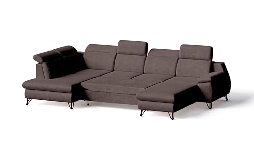 Robin Inspire Couch U Form Links Eckcouch Mit Schlaffunktion 335 x 207 x 90 cm Ecksofa mit Bettkasten Kopfstützen Armlehnen Chenille Stoff Leinenoptik Cappuccino Iverto Robin Inspire Couch U Form Links Eckcouch Mit Schlaffunktion 335 x 207 x 90 cm Ecksofa mit Bettkasten Kopfstützen Armlehnen Chenille Stoff Leinenoptik Cappuccino Iverto von Robin Inspire