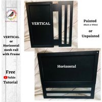 Vertikale/Horizontale Gitterschiene Mit Rahmen, Wechselschild Jederzeit Möglich, Passt Auf Jedes Vertikale 12 X 6-Schild, Bemalt Oder Unbemalt von RobinWreathNStitches