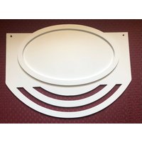 Vertikale Oder Horizontale Ovale Maschenschiene Mit Rahmen, Änderungszeichen Jederzeit Möglich, Passend Für Jedes Vertikale 12 X 7-Schild, Bemalt von RobinWreathNStitches