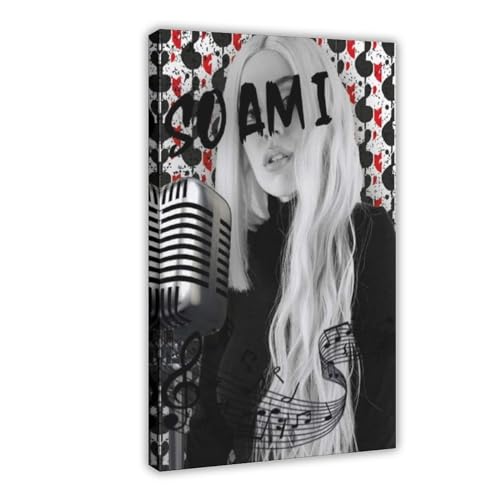 Amanda Ava Koci Ava Max Pop Sänger-Poster 12 Leinwand Poster Schlafzimmer Dekor Sport Landschaft Büro Zimmer Dekor Geschenkrahmen 20 x 30 cm von Robnik