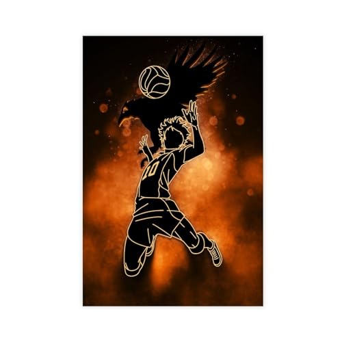 Anime Haikyuu Poster 24 Leinwand Poster Schlafzimmer Dekor Sport Landschaft Büro Zimmer Dekor Geschenk ungerahmt 60 x 90 cm von Robnik