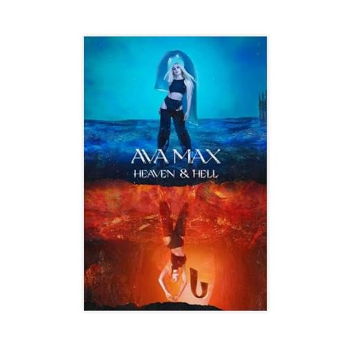 Robnik Amanda Ava Koci Ava Max Pop Sänger-Poster 17 Leinwand Poster Wandkunst Dekor Druck Bild Gemälde für Wohnzimmer Schlafzimmer Dekoration ungerahmt 30 x 45 cm von Robnik