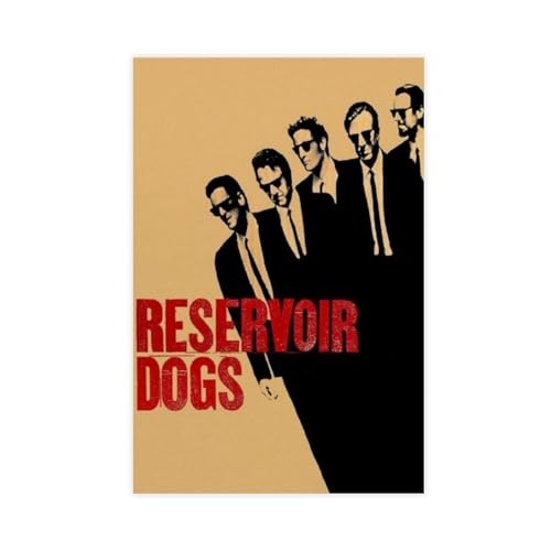 Robnik Classic Movies Quentin Tarantino Reservoir Dogs Retro Filmposter 30 Leinwand Poster Wandkunst Dekor Druck Bild Gemälde für Wohnzimmer Schlafzimmer Dekoration ungerahmt 30 x 45 cm von Robnik