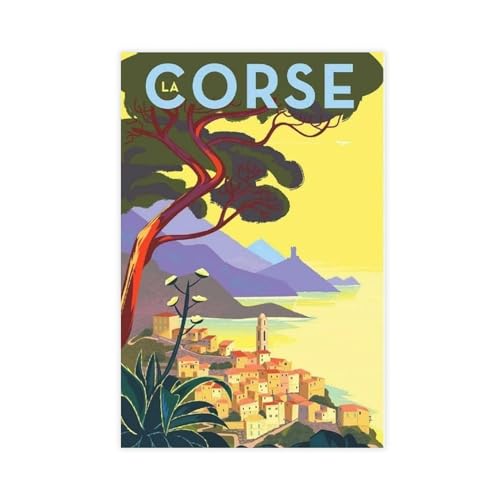 Robnik Vintage-Reise-Poster La Corse, Raumdekoration, Poster, Geschenk, Leinwand, Poster, Wandkunst, Dekor, Bild, Gemälde für Wohnzimmer, Schlafzimmer, Dekoration, ungerahmt, 30 x 45 cm Robnik Vintage-Reise-Poster La Corse, Raumdekoration, Poster, Geschenk, Leinwand, Poster, Wandkunst, Dekor, Bild, Gemälde für Wohnzimmer, Schlafzimmer, Dekoration, ungerahmt, 30 x 45 cm von Robnik