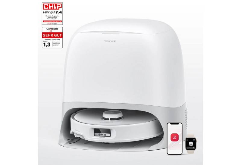 Roborock Nass-Trocken-Saugroboter Roborock Q Revo Curv Saugroboter, Einweg Staubbeutel in der Dockingstation, Roboter beutellos, Mit Selbstreinigungsfunktion Roborock Nass-Trocken-Saugroboter Roborock Q Revo Curv Saugroboter, Einweg Staubbeutel in der Dockingstation, Roboter beutellos, Mit Selbstreinigungsfunktion von Roborock