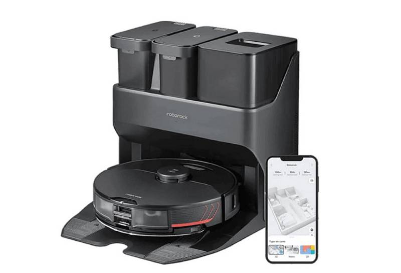 Roborock Nass-Trocken-Saugroboter Roborock S7 Max Ultra Robotic Cleaner Black, Smarter Saug- und Wischroboter mit Absaugstation schwarz von Roborock