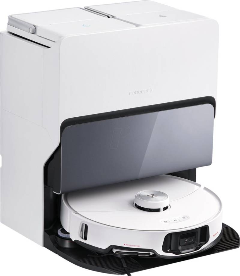 Roborock Nass-Trocken-Saugroboter Roborock S8 MaxV Ultra Weiß mit KI, App-Steuerung, Andockstation, Wischfunktion von Roborock