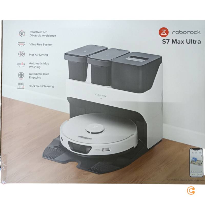 Roborock S7 Max Ultra Saugroboter Wischroboter Staubsauger Weiß Siehe Text/Foto B-Ware von Roborock