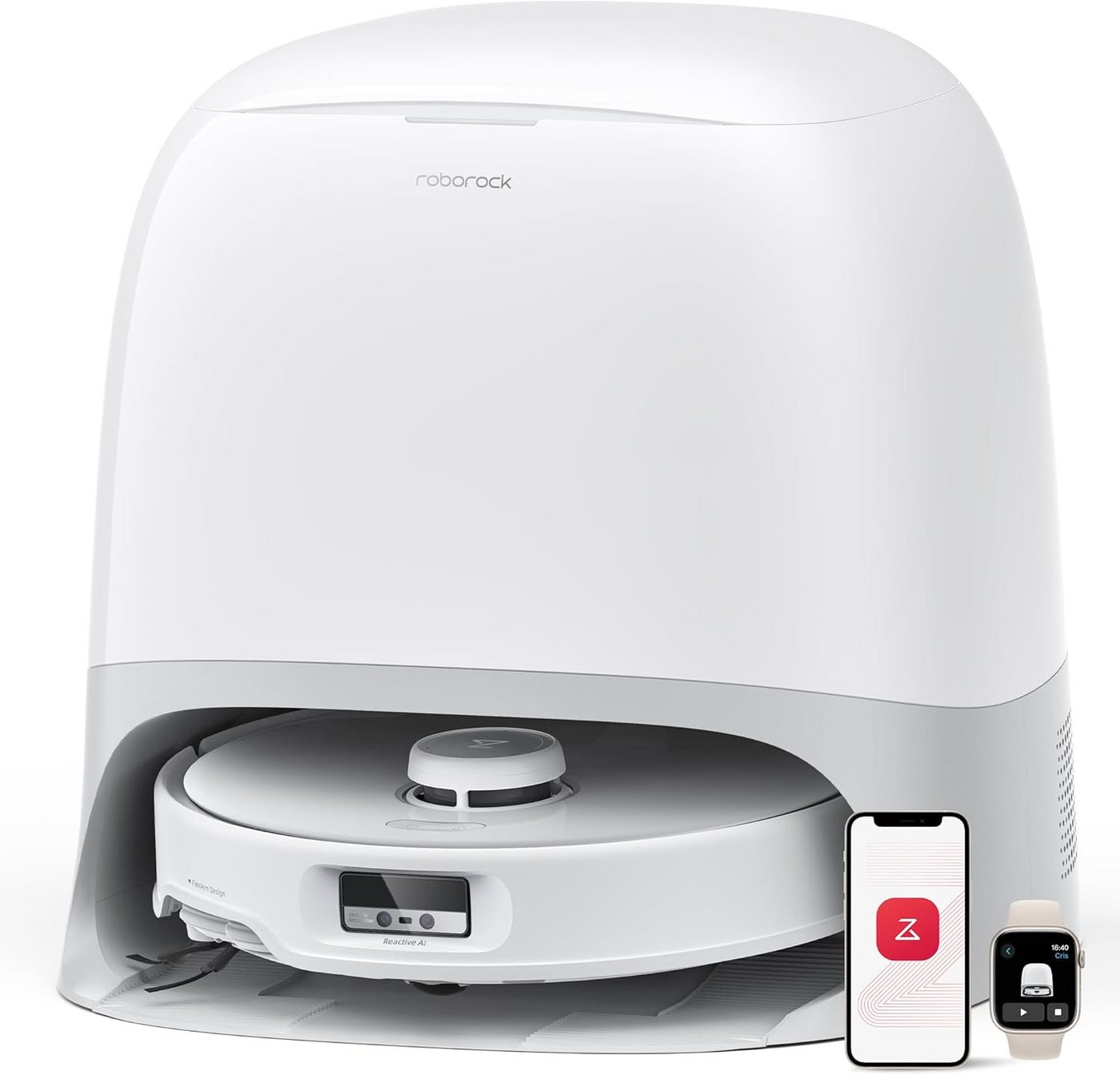 Roborock Saugroboter Curv Saugroboter mit Wischfunktion&Hebarem Wischmopp, 18.500Pa, 75℃ Heißwasser-Moppwäsche Roborock Saugroboter Curv Saugroboter mit Wischfunktion&Hebarem Wischmopp, 18.500Pa, 75℃ Heißwasser-Moppwäsche von Roborock