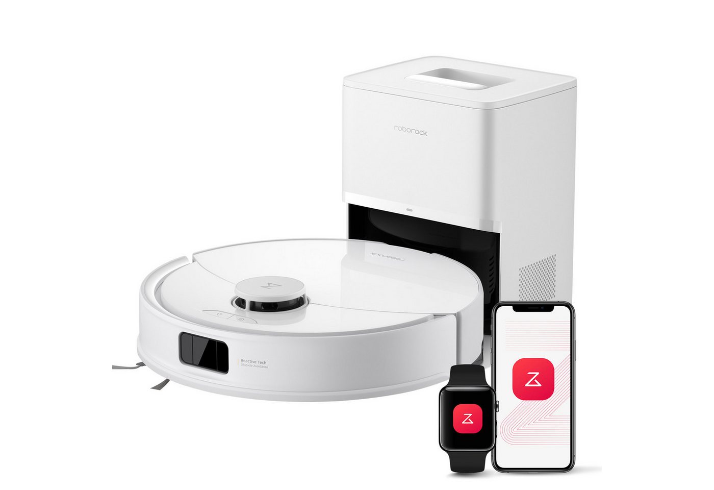 Roborock Saugroboter Q10 PF&Q10PF+(Upgrade von Q5 Max+/Q8 MAX), 10000 Pa, Dual Anti-Tangle-System, ReactiveTech-Hindernisvermeidung, 5200 mAh, PreciSense® LiDAR-Navigation, Roborock App(Q8 max Aktualisierung) von Roborock