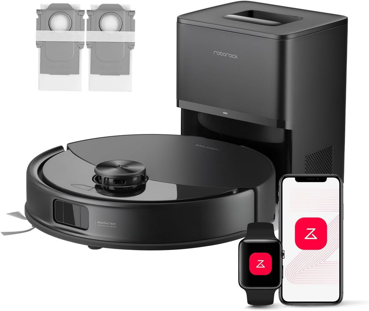 Roborock Saugroboter Q10 S5+ Saugroboter mit Wischfunktion, 10.000 Pa HyperForce Saugkraft, (Upgrade von S8 Plus)Auto Lifting Mopping,Dual Anti-Tangle System von Roborock