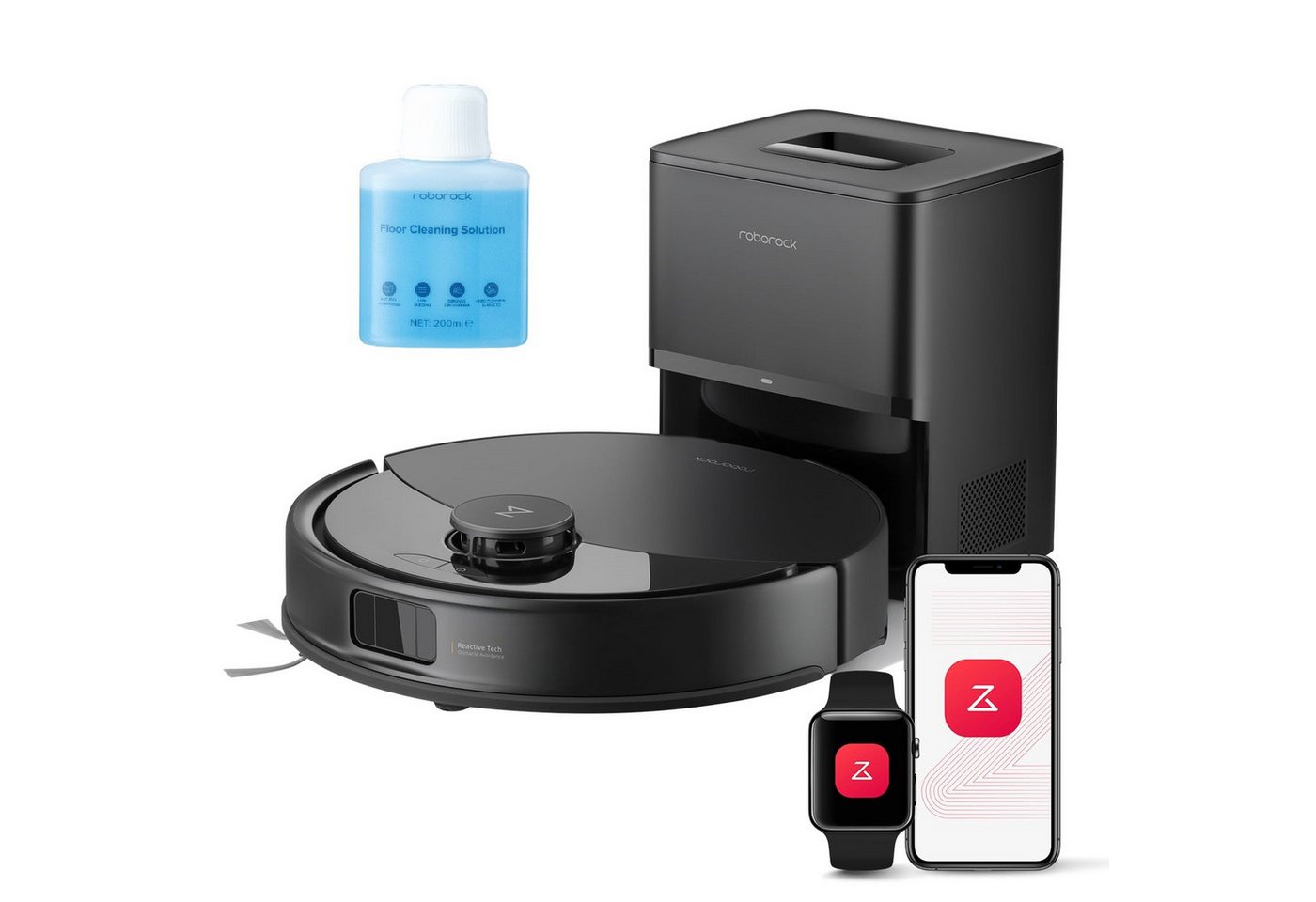 Roborock Saugroboter Q10 PF+10000 Pa, Dual Anti-Tangle-System, Upgrade von Q5 Max+/Q8 MAX+, 45 W, PreciSense® LiDAR-Navigation, Roborock App, ReactiveTech-Hindernisvermeidung, ReactiveTech-Hindernisvermeidung, 5200 mAh von Roborock