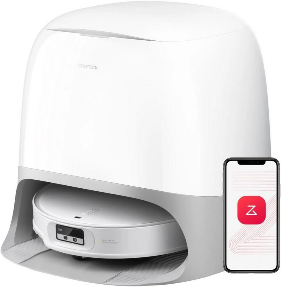 Roborock Saugroboter Qrevo CurvX mit Wischfunktion&anhebbarem Wischmopp, 22000Pa, 60 W, Reactive Al-Hinderniserkennung, 7,98 Ultra Slim, Dual Anti-Tangle-System von Roborock