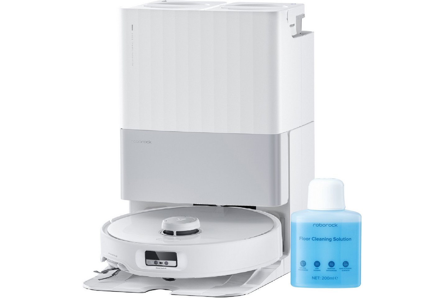 Roborock Saugroboter Qrevo Edge mit Wischfunktion, 18500Pa, AdaptiLift™ Chassis, FlexiArm Design™ Kantenreinigung, Hebarem Wischmopp, 75℃ Heißwasser-Moppwäsche, Dual Anti-Tangle-System von Roborock
