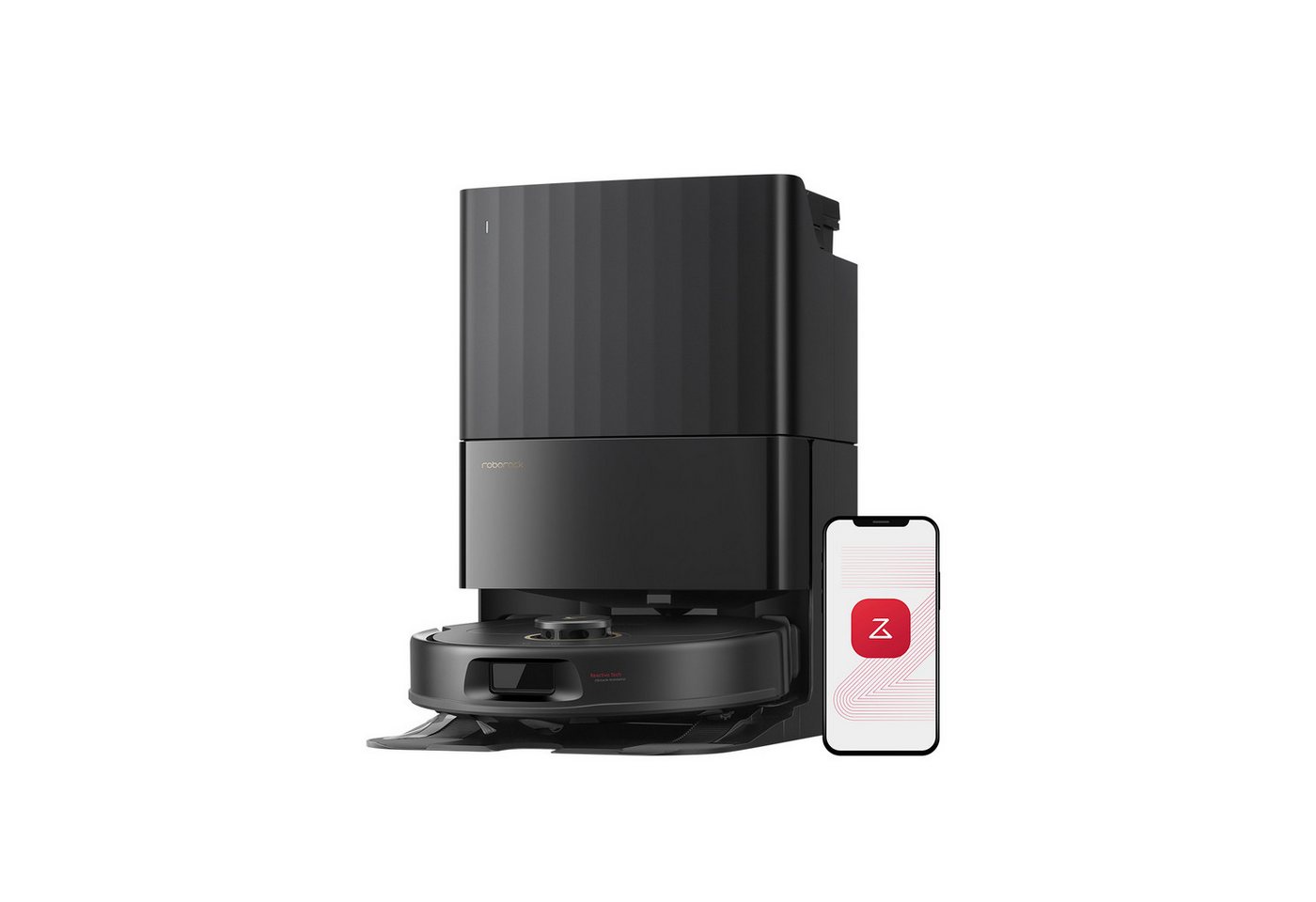 Roborock Saugroboter Qrevo S5V Saugroboter mit Wischfunktion&Hebarem Wischmopp, 12.000Pa Saugkraft, Zero-Tangle System, Warmlufttrocknung von Roborock