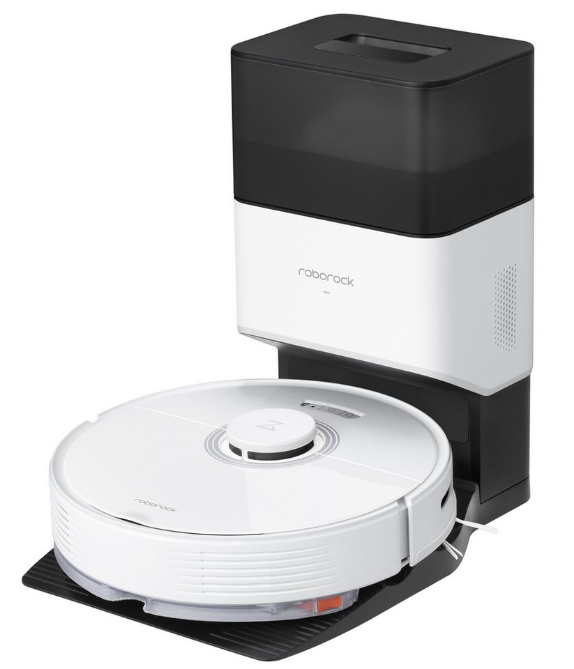 Roborock Saugroboter Roborock Q7 Max+ Staubsauger Roboter, 58,00 W, mit Absaugerstation/Auto-Empty Dock Pure (2,5 L), LIDAR-Navigation, Intelligente Kartendarstellung, Sprach/App-Steuerung von Roborock