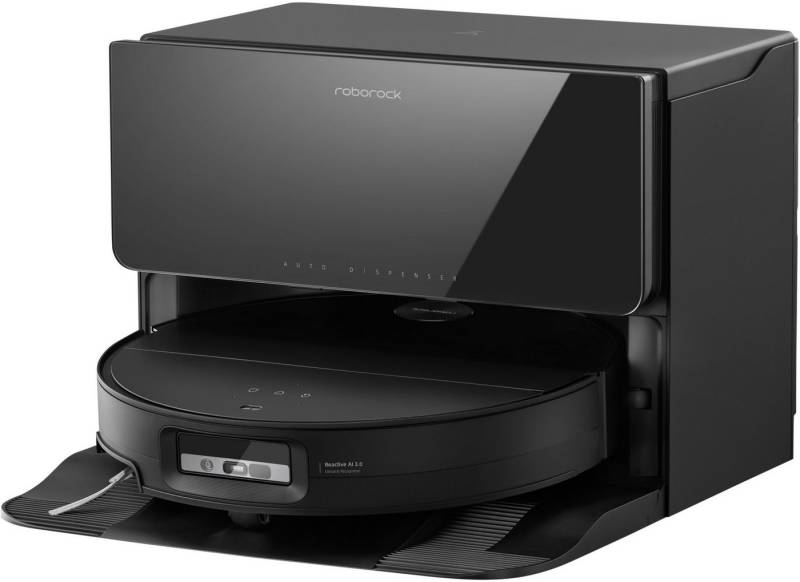 Roborock Saugroboter mit Wischfunktion Roborock Saros 10, 65 W, mit Beutel, mit Wassertank (black) von Roborock