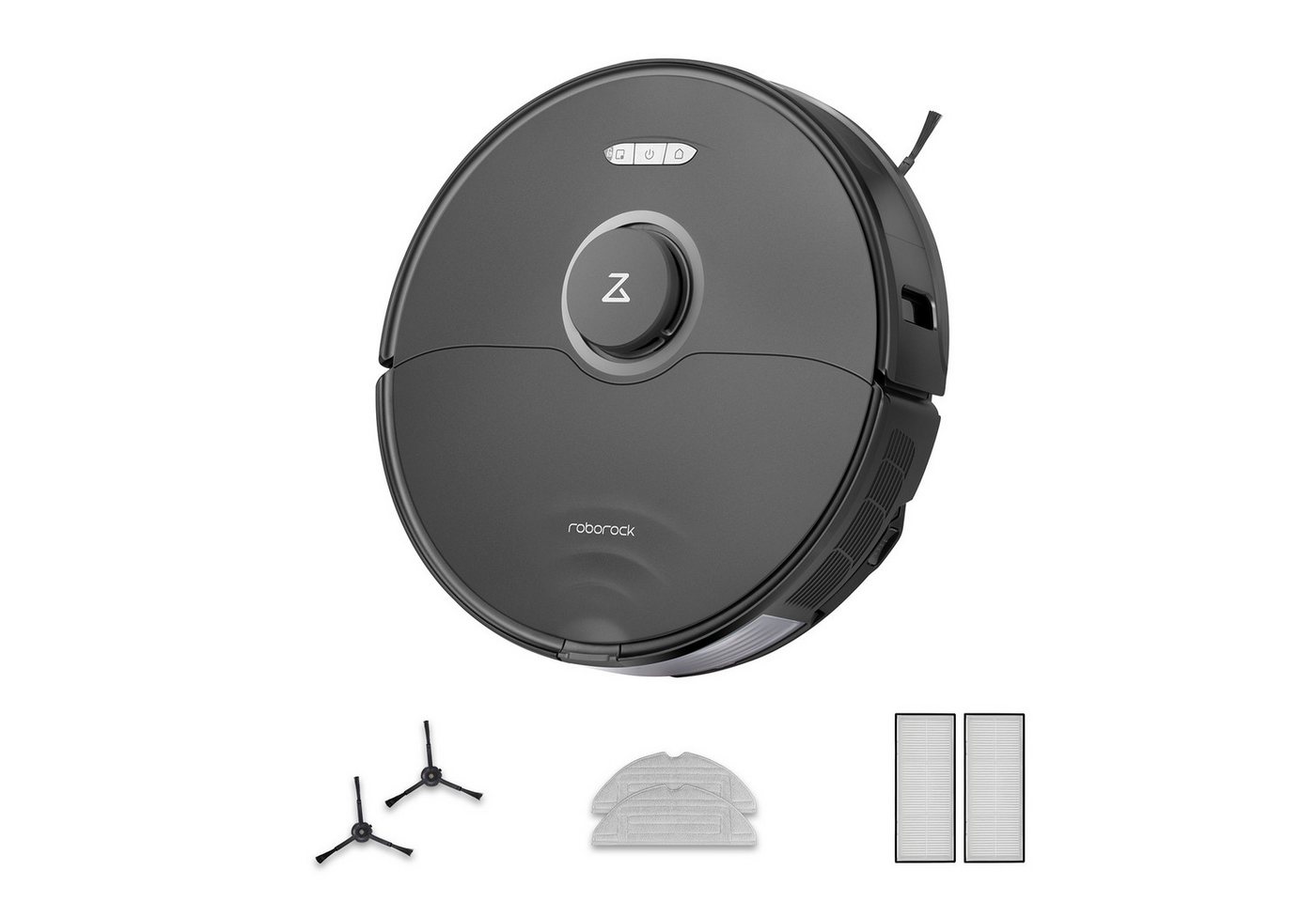 Roborock Saugroboter S8, 69 W, 6000 pa, DuoRoller-Bürste, Reactive 3D-Hindernisumgehung, Vibrations-Hebemop, Intelligenter für Hartböden,Tierhaare,Teppiche, Kindersicherung APP Control, Upgrade von Roborock S7, VS S7 Maxv von Roborock