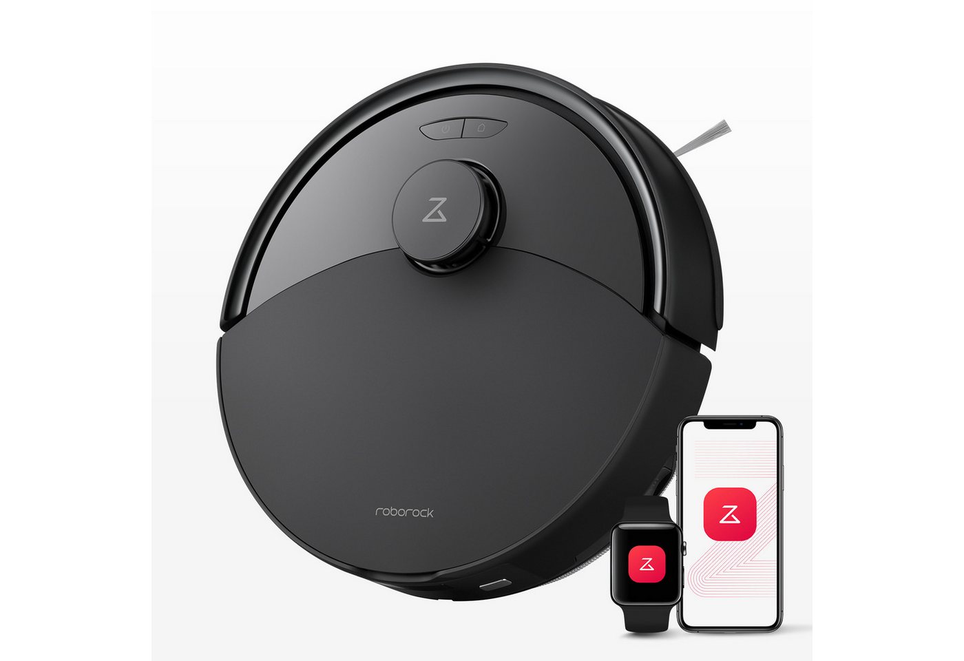 Roborock Saugroboter Saugroboter Q7 Max Saugroboter mit Vollgummibürste, beutellos,4200Pa, Selbstaufladender RoboterStaubsauger, mit No-Go-Zonen, Alexa & App Connect(S5 max Aktualisierung) von Roborock
